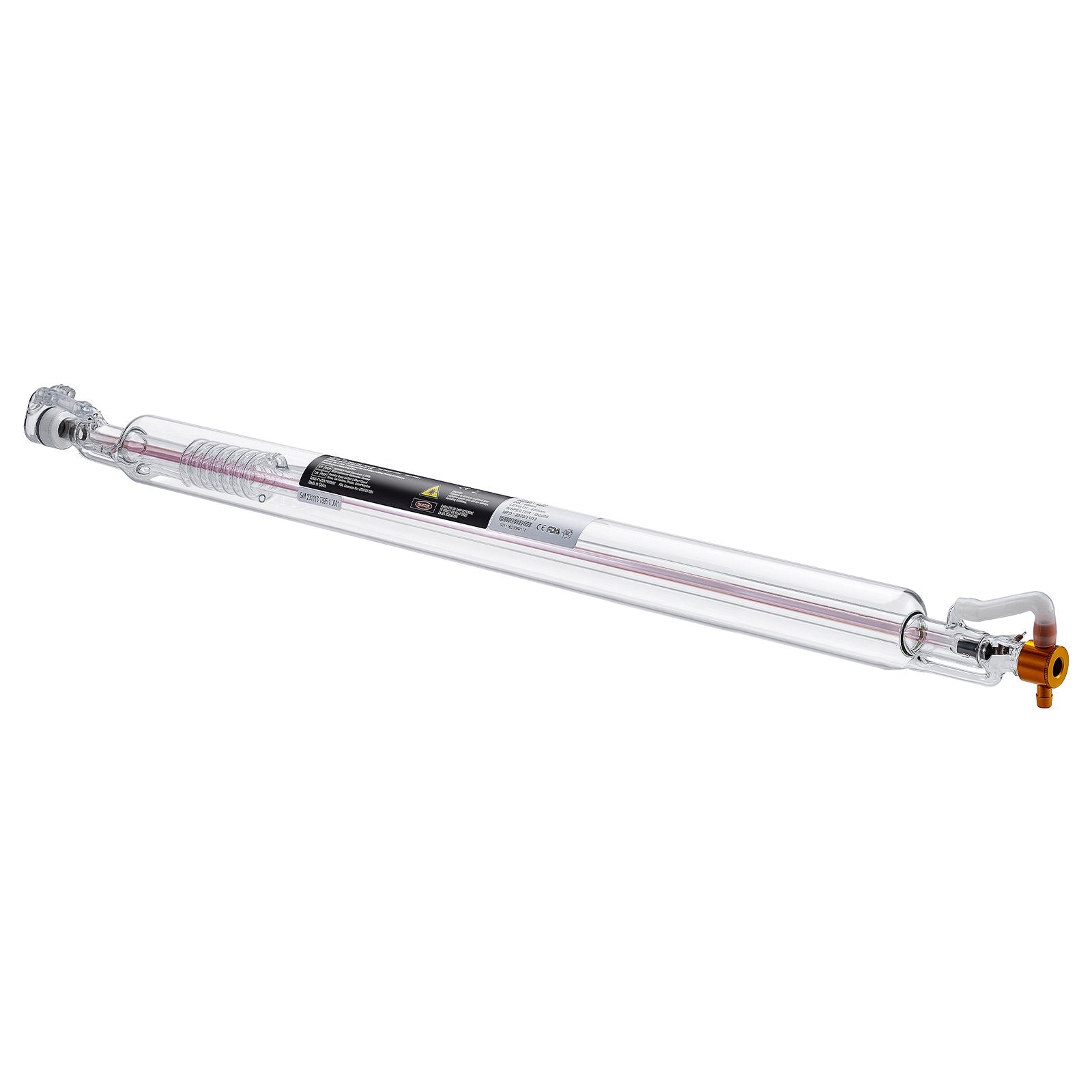 VEVOR Laser Tube, 50W CO2 Laser Tube for Laser Engraver and Cutter Machine, 850 mm Length, 50 mm Diameter, Glass Laser Cutting Tube with TEM00 Beam Mode, for Wood Acrylic Fabric Leather Bamboo