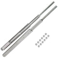 VEVOR Drawer Slides, 1 Pair 42 Inch Heavy Duty Drawer Slides, Ball Bearing Side Mount Drawer Hardware Slides, 500 LBS Load Capacity 3-Section Full Extension Drawer Slides for Smooth Slide, Less Noise