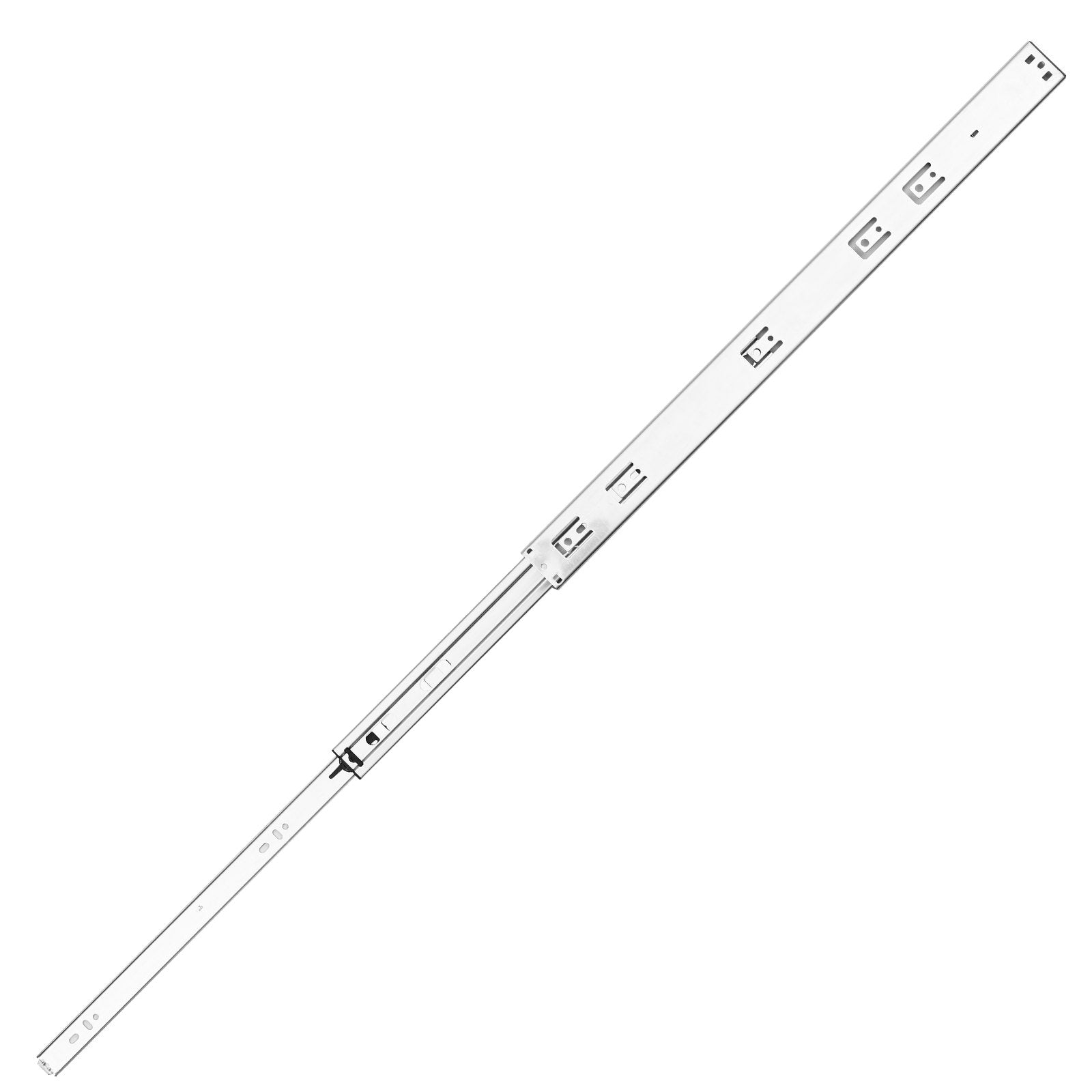 VEVOR 10 Pairs of 609.6mm Drawer Slides Side Mount Rails, Heavy Duty Full Extension Steel Track, Soft-Close Noiseless Guide Glides Cabinet Kitchen Runners with Ball Bearing, 100 Lbs Load Capacity