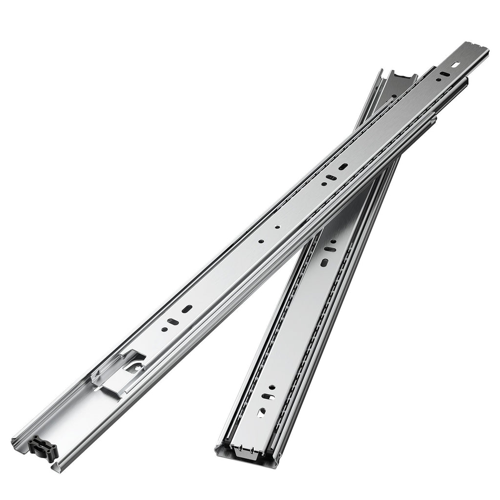 VEVOR Drawer Slides, 18 inch, 10 Pairs Full Extension Ball Bearing Cabinet Rails, 100 LB Load Capacity Heavy Duty Side Mount Dresser Drawer Slides, Drawer Track Runners for Kitchen DIY Replacement