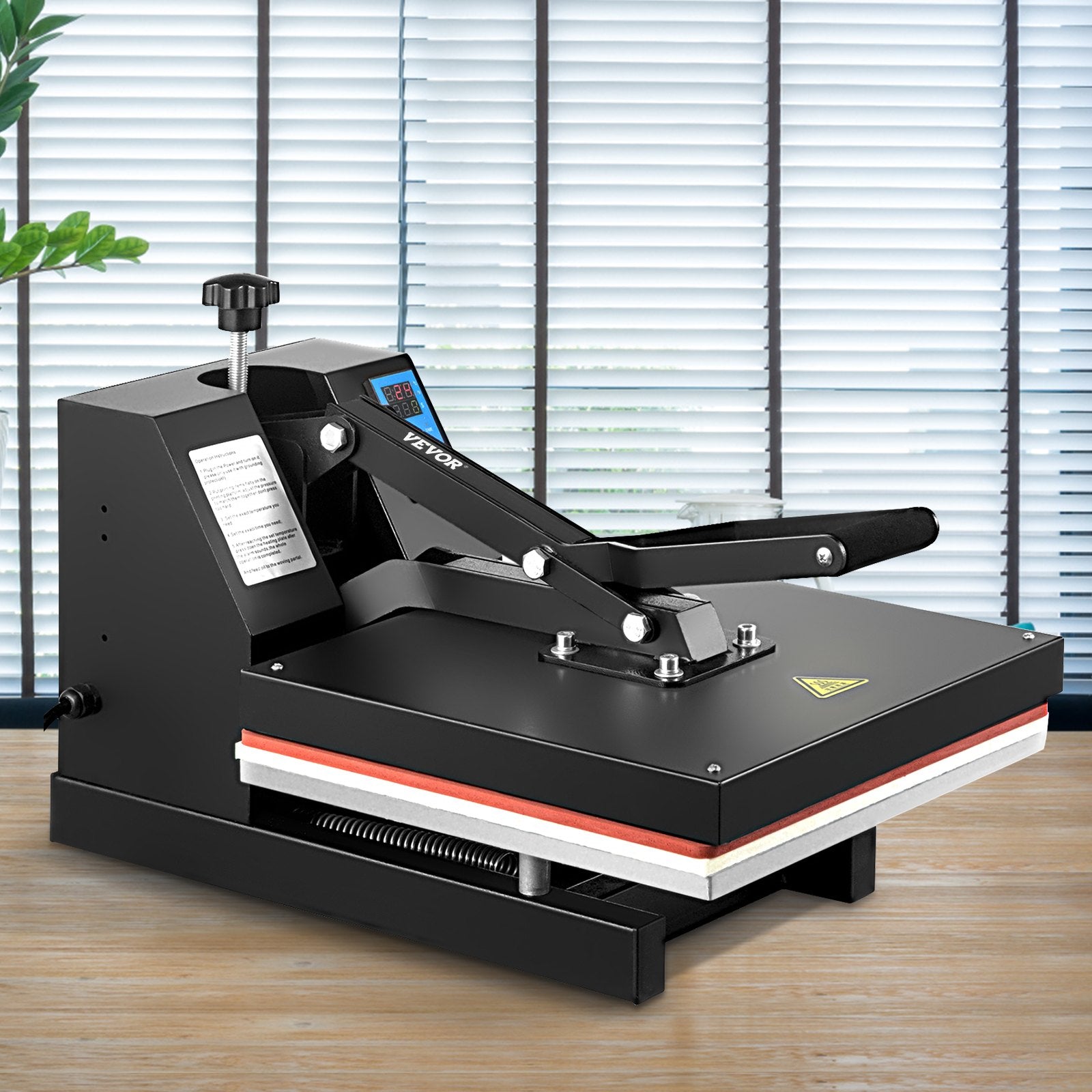 VEVOR Heat Press 15X15 Inch Heat Press Machine Industrial Quality Power T Shirt Heat Press Sublimation Machine Clamshell Heat Press Machine for T Shirts