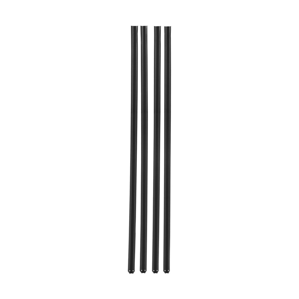 VEVOR Bottom Locking Privacy Slats, Single-Wall Vertical Bottom-Locking Slats for Chain-Link Fence, High-Density HDPE Chain Link Slats Ideally Fit 1.8 m High Fence for Garden Farm Sports Field(Black)
