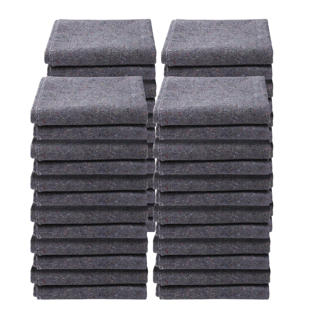 VEVOR Moving Blankets, 72" x 54", 21 lbs/dz Weight, 24 Packs, Professional Recycled Cotton Packing Blanket, Large Heavy Duty Shipping Mover Pads Perfect for Protecting Furniture, Floors, Appliances
