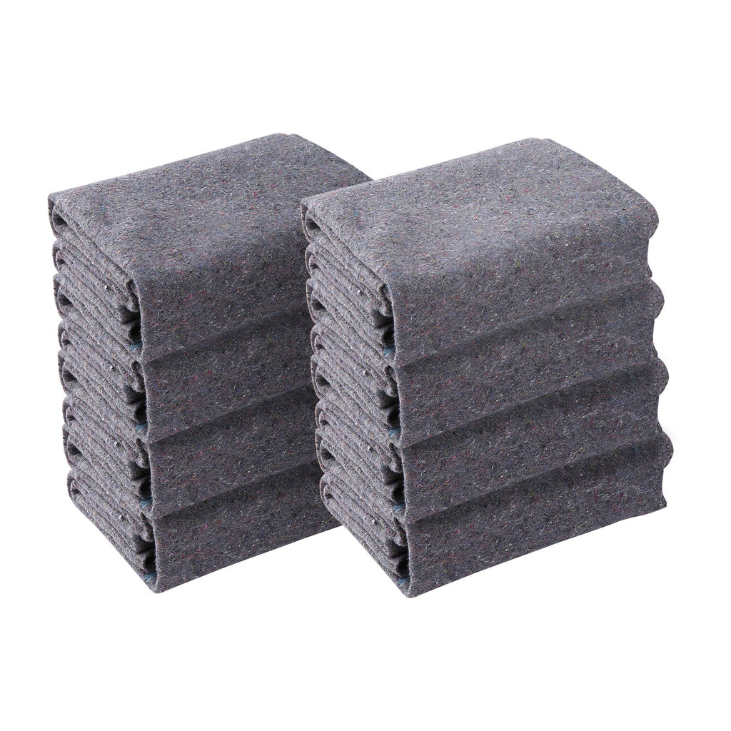 VEVOR Moving Blankets, 1829 x 1372 mm, 12 kg/dz Weight, 12 Pack, Professional Recycled Cotton Packing Blanket, Large Heavy Duty Shipping Mover Pads Perfect for Protecting Furniture, Floors, Appliances