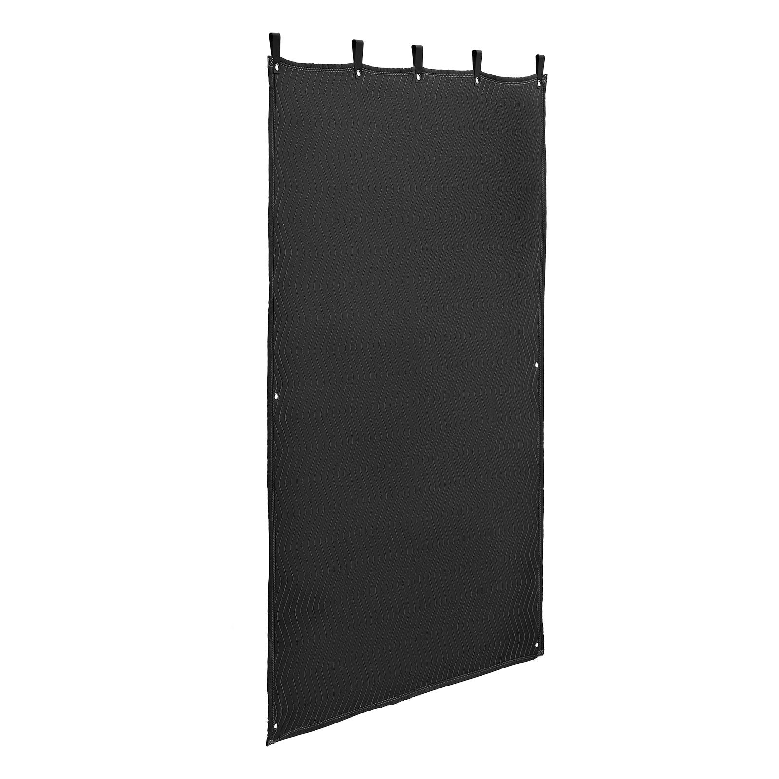 VEVOR Sound Dampening Blankets, Soundproof Curtains with 2032 x 1219 mm, Soundproof Blanket with Grommets, Studio Grommeted Blanket, for Window, Door, Light Blocker, Music Recording, Black