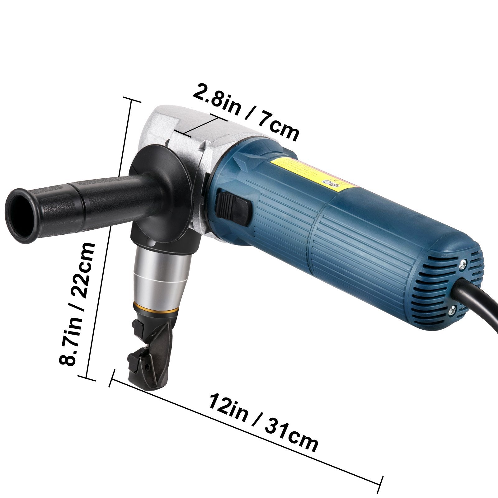 VEVOR Electric Nibbler 4 mm Heavy Duty Metal Sheet Cutter Stainless Steel 625W