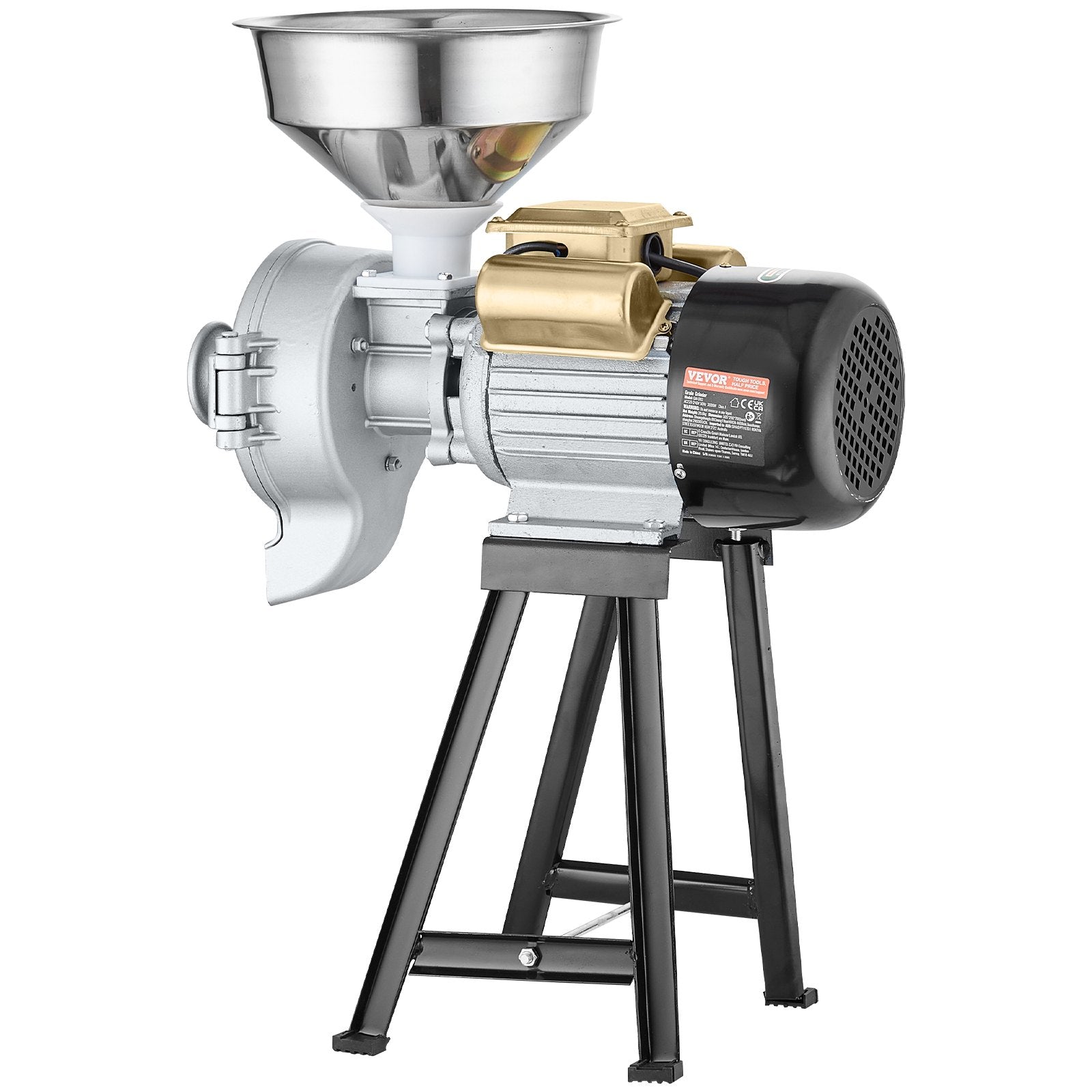 VEVOR 3000W Electric Grain Grinder Corn Wheat Flour Cereal Mill Wet & Dry