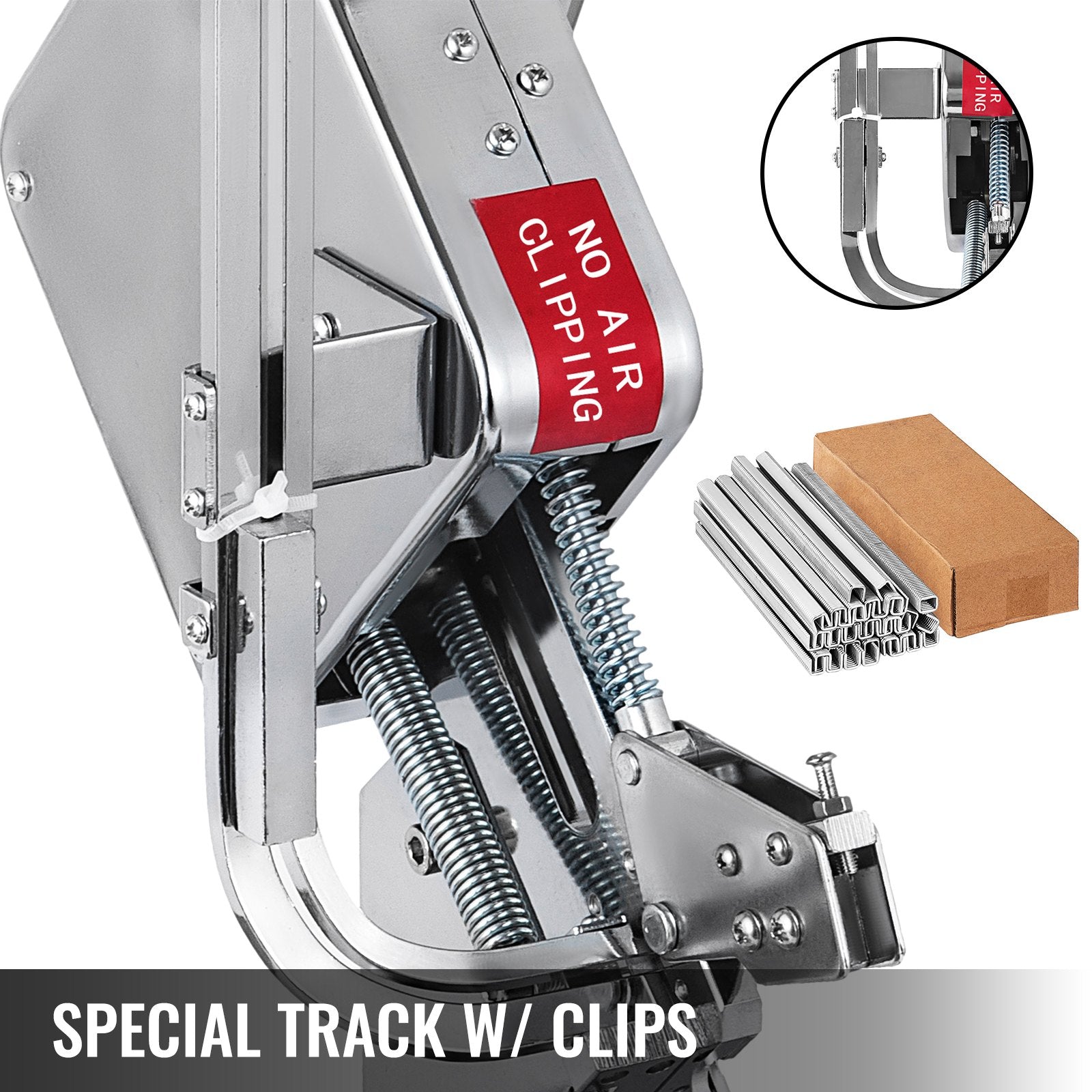 VEVOR Manual U-shape Sausage Clipper Clipping Machine Food Clipping Maker for Sausage Packing Sealing with 2 Boxes of Buckles 8000pcs