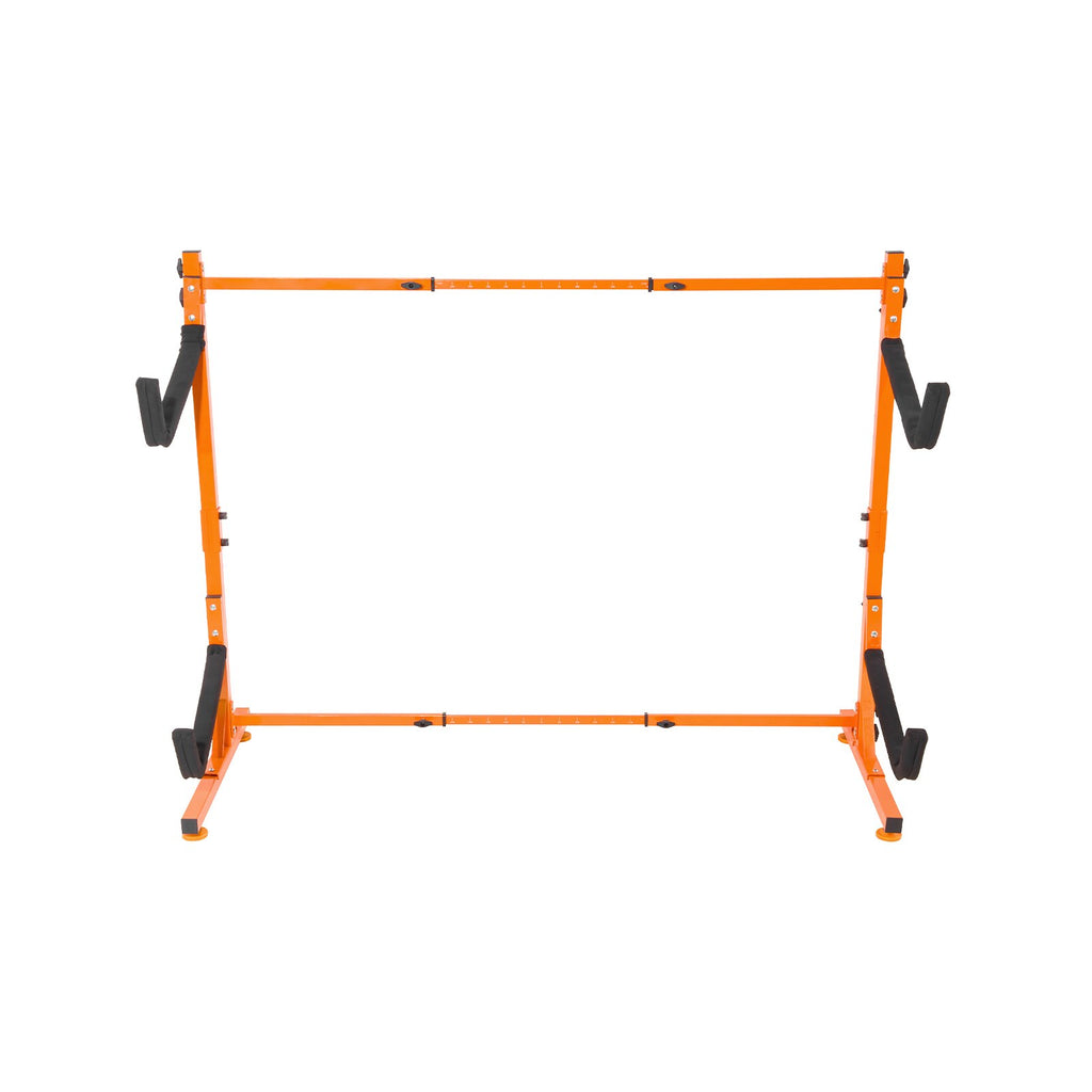 VEVOR Freestanding Kayak Storage Rack, Kayak Stand for 2 Kayak Canoe Paddleboard, Heavy-duty Steel Kayak Hanger Holder with Padded Arms and Adjustable Width, 79.5kg Max Load, for Indoor Outdoor Garage