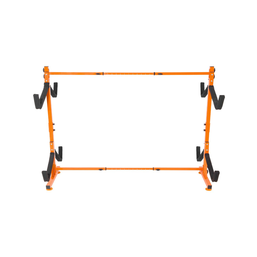 VEVOR Freestanding Kayak Storage Rack, Kayak Stand for 4 Kayak Canoe Paddleboard, Heavy-duty Steel Kayak Hanger Holder with Padded Arms and Adjustable Width, 100 kg Max Load, for Indoor Outdoor Garage