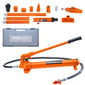 VEVOR 10 Ton Porta Power Kit, Portable Hydraulic Jack with 4.6 ft/1.4 m Oil Hose, Auto Body Frame Repair Kit with Storage Case for Car Repair, Truck, Farm