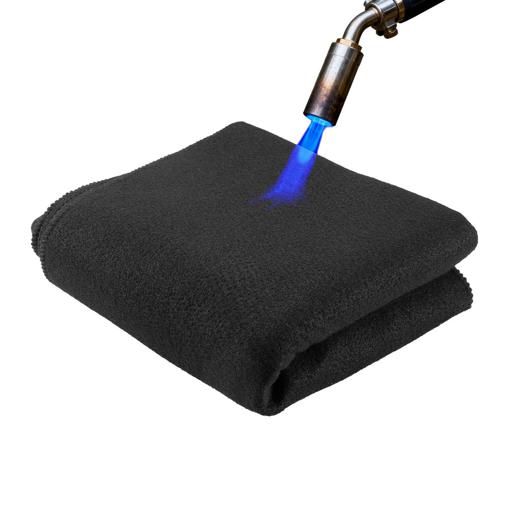 VEVOR Carbon Felt Welding Blanket, 1016mm x 1016mm Flame Retardant Welding Blanket, Up to 1800°F Heat Resistant Safety Protection Blanket, 3.5mm Thickened Carbon Fiber Fireproof Insulation Mat Pad