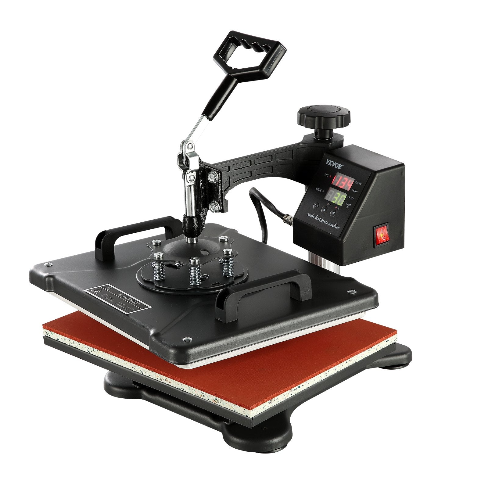 VEVOR 1400W Heat Press Machine 8 In 1 Sublimation Steel Frame Heat Presses with Temperature And Time Control (12X15INCH 8IN1)