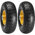 VEVOR Solid PU Run-Flat Tire Wheel, 254 mm, 2-Pack, 181.4 kg Dynamic Load, 204.1 kg Static Load, Flat Free Tubeless Tires and Wheels for Hand Truck, Utility Cart, Dolly, Garden Trailer, Various Carts
