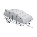 VEVOR Pontoon Boat Cover 800D Waterproof Trailerable 19-20 ft with Storage Bag