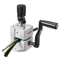 VEVOR Manual Wire Stripping Machine, 1.5-25 mm, Portable Copper Stripper with Hand Crank or Drill Powered, 64Mn Quenched Blades, 45# Steel Rollers, ABS & PC Wire Peeler, for Scrap Copper Recycling