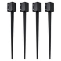 VEVOR Fence Post Anchor Ground Spike 4 Pack 36 x 4 x 4 In Metal Fence Stakes