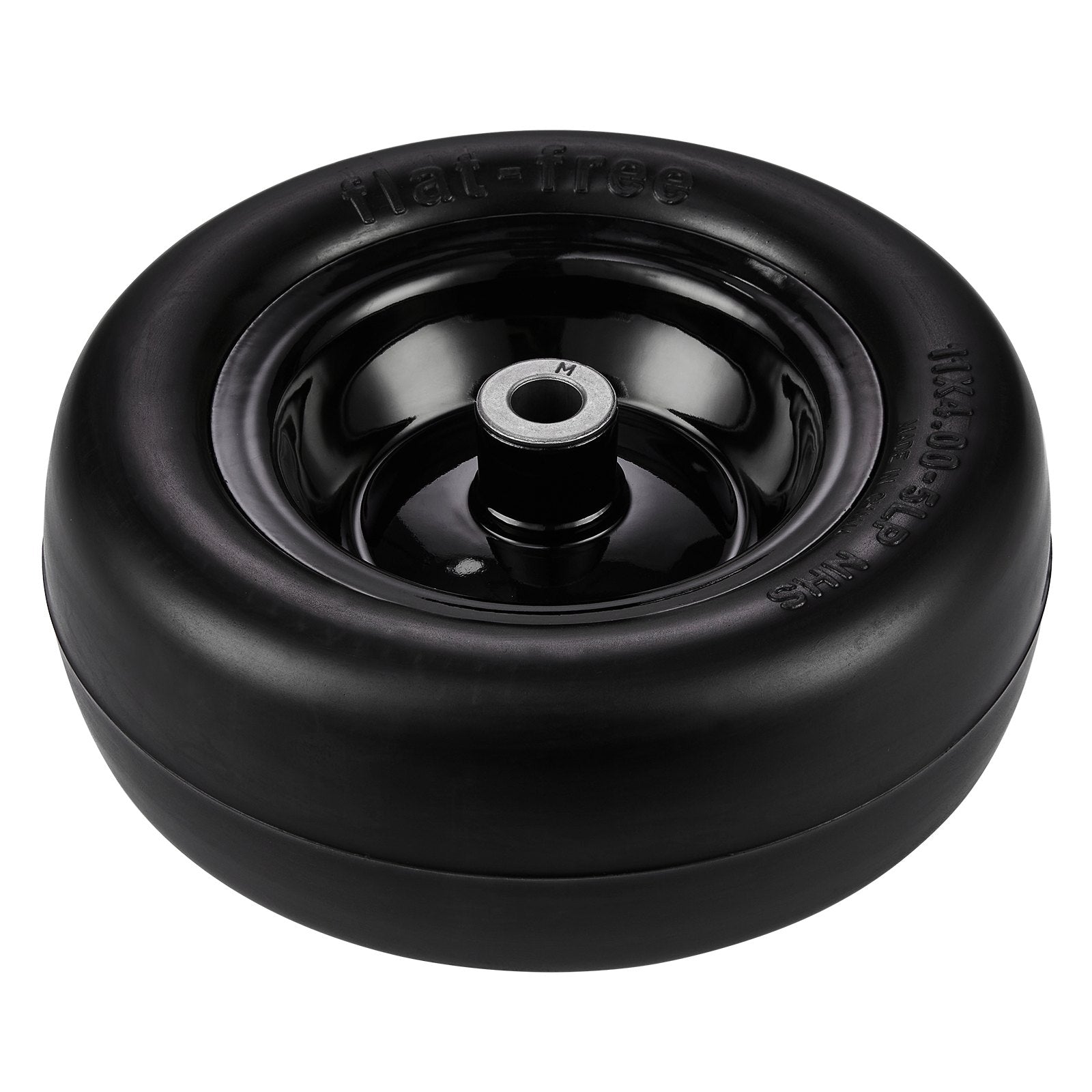 VEVOR Lawn Mower Tires with Rim, 11x4-7" Tubeless Tractor Tires, 2-Pack Tire and Wheel Assemby, Flat-free PU Tire, 3.4" Centered Hub, 3/4" Bushing Size, 20 PCS Adapters for Riding Mowers Lawn Tractors