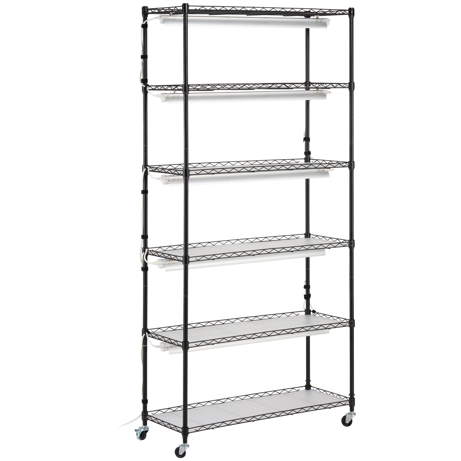 VEVOR Plant Stand with Grow Light 6 Tiers 180W 180 cm  Indoor Plant Grow Shelf