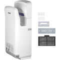 VEVOR Jet Hand Dryer Blade Hand Dryer Automatic High Speed for Washroom White
