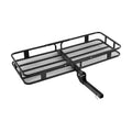VEVOR 60" x 24" x 6", Hitch Cargo Carrier, 500 lbs Capacity Hitch Cargo Carrier with Cargo Net with Hook & Waterproof Cargo Bag, Folding Hitch Mount Cargo Carrier with Ratchet Straps, Fit for SUVs