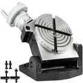 VEVOR Rotary Table 4 INCH/100 MM Horizontal Vertical Rotary Table 4-Slot Rotary Table for Milling Machine MT-2 Rotary Table for Milling 360 Degrees Precision Rotary Table for Milling Drilling Vise