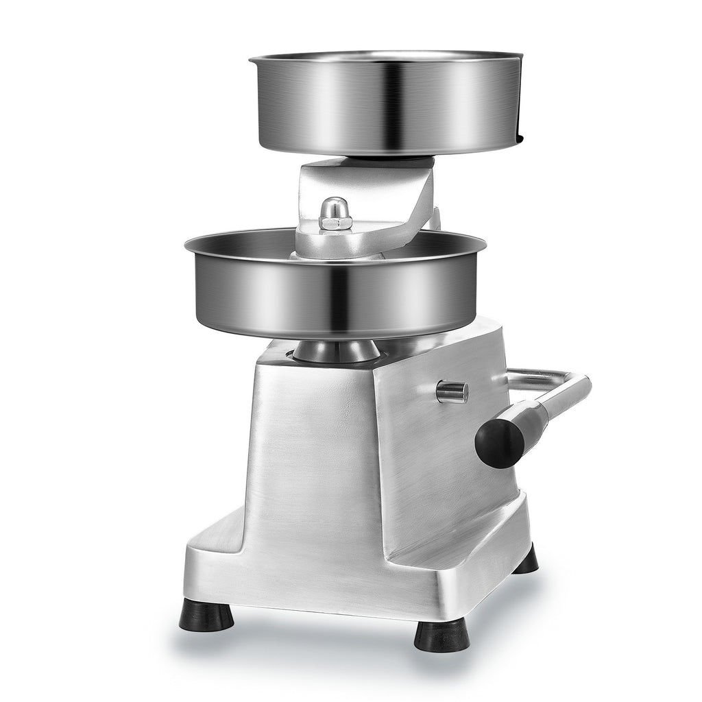 VEVOR Commercial Burger Patty Maker, 150mm Hamburger Beef Patty Maker, Heavy Duty Food-Grade Stainless Steel Bowl Burger Press Machine, Kitchen Meat Forming Processor with 1000 Pcs Patty Papers