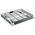 VEVOR Roof Rack Cargo Carrier, 1095 x 1270 x 105 mm, Universal Rooftop Cargo Basket, Car Top Luggage Holder with 68 kg Max Load Capacity, 4.1 in Fence, Anti-Rust Alloy Steel, Wind Fairing, for SUV Car