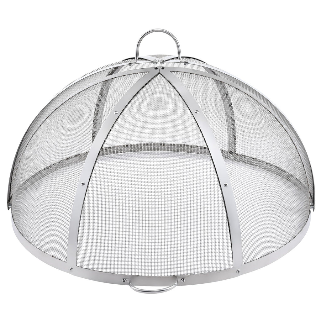 VEVOR Firepit Spark Screen Lid, 36" Diameter, Outdoor Firepit Ring Cover Round Accessories, Fire Pit Metal Cover, Easy-Opening Stainless Steel Fire Ring Covers for Outdoor Patio Fire Pits Backyard