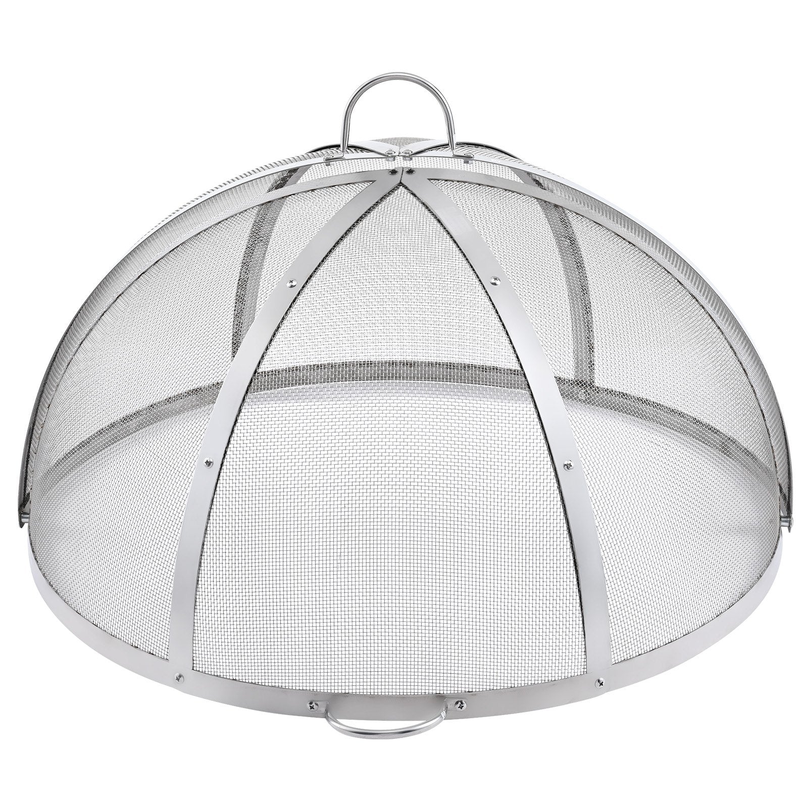 VEVOR Firepit Spark Screen Lid, 40" Diameter, Outdoor Firepit Ring Cover Round Accessories, Fire Pit Metal Cover, Easy-Opening Stainless Steel Fire Ring Covers for Outdoor Patio Fire Pits Backyard