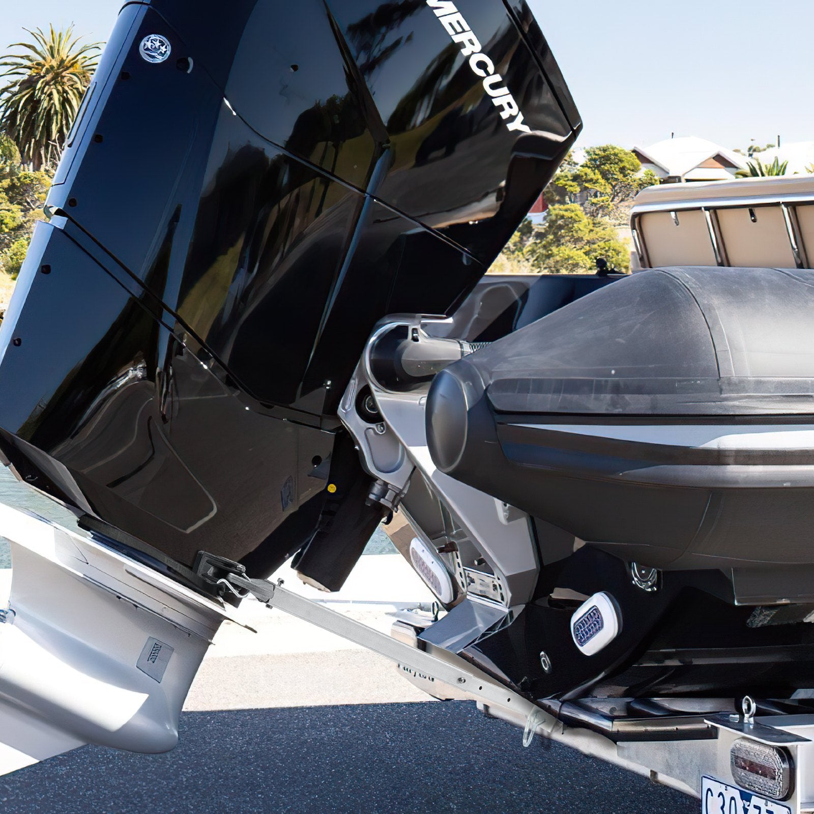 VEVOR Transom Saver, 23-35 in, Adjustable Boat Transom Saver with Composite Head, Corrosion-Resistant Easy-to-Install Transom Savers for Less Than 100 HP Outboard Motor , Fit for Roller & Trailer