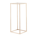 VEVOR Wedding Flower Stand, 10PCS 60cm Column Flower Stand, Floral Stands with Acrylic Laminate, Gold Rectangular Floral Display Rack for Wedding, Party, Birthday, Home,  Gold Centerpiece Stands