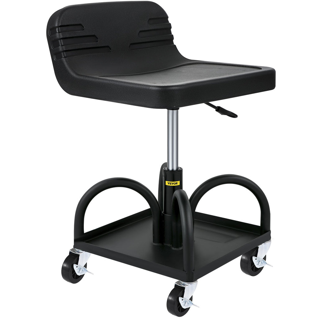VEVOR Rolling Garage Stool 300LBS Adjustable Mechanic Work Shop Seat w/Casters