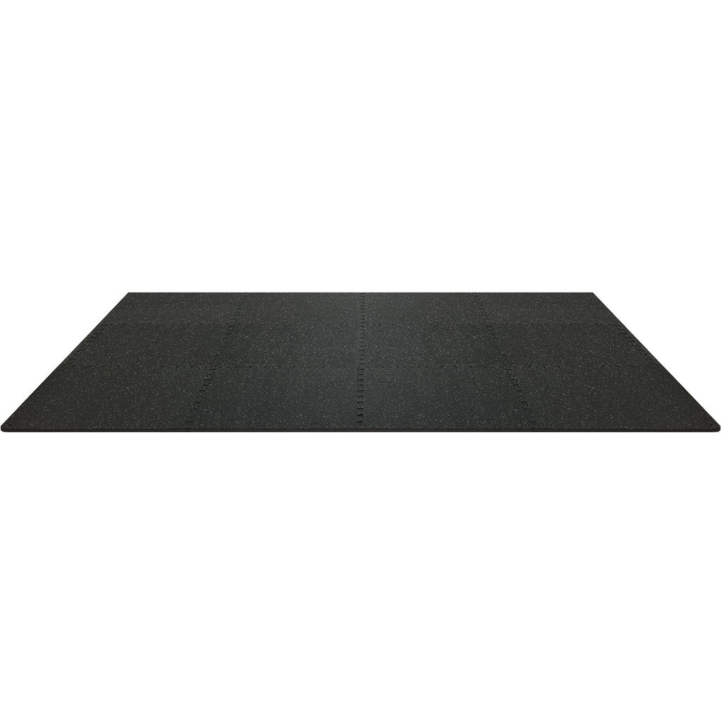 VEVOR 12 PCS 14 mm Thick Gym Floor Mats, 24" x 24" EVA Foam & Rubber Top Interlocking Workout Floor Mats with 4.5 m² Coverage, Waterproof Exercise Puzzle Flooring for Gym, Home, Garage, Basemen