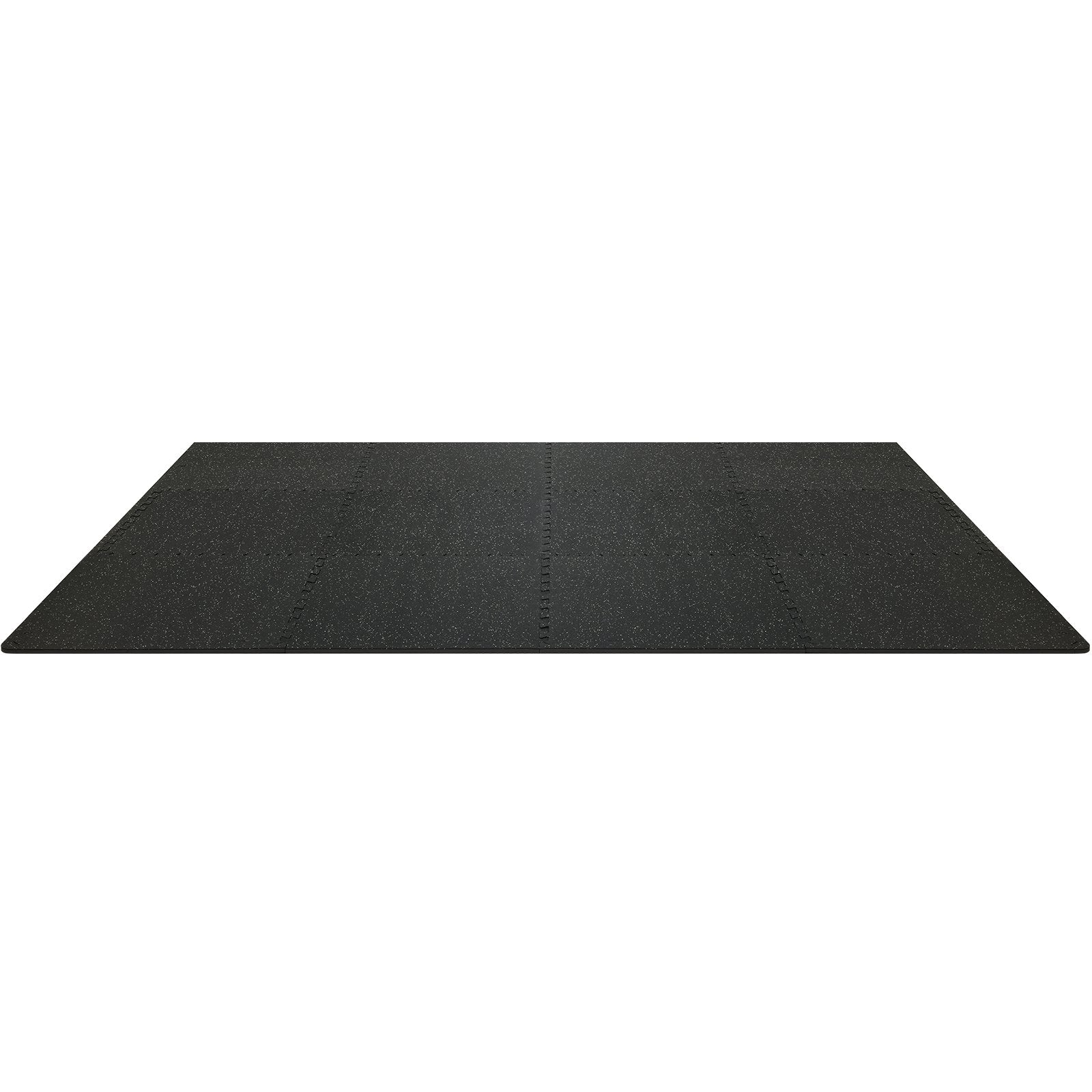 VEVOR 12 PCS 14 mm Thick Gym Floor Mats, 24" x 24" EVA Foam & Rubber Top Interlocking Workout Floor Mats with 4.5 m² Coverage, Waterproof Exercise Puzzle Flooring for Gym, Home, Garage, Basemen