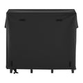 VEVOR Firewood Rack with Waterproof Cover, 1.22m Outdoor Firewood Holder, 1/4 Cord Storage Metal Log Holder, 400lb Max Weight Capacity, Full Covered, Powder-Coated Wood Storage Rack for Fireplace Deck