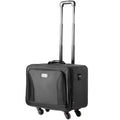 VEVOR Rolling Makeup Train Case Large Storage 3 Tiers, Convenient Carry With Handle, Wheels, Strap, Professional Makeup Storage Organizer Box Make Up Carrier Waterproof Oxford, Black