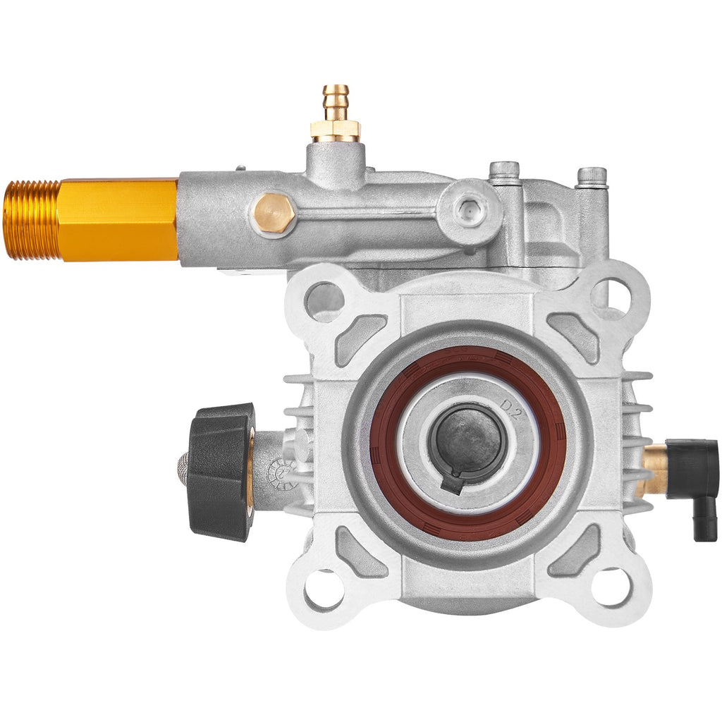 VEVOR Pressure Washer Pump, 19 mm Shaft Horizontal, 3400 PSI, 2.5GPM, Replacement Power Washer Pumps Kit, Parts Washer Pump, Compatible with Honda, Simpson, RYOBI, Briggs & Stratton, Subaru, Craftsman