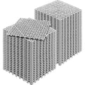 VEVOR Modular Interlocking Cushion, 55 Pack 30 x 30 cm Splicing Drainage Mats, Soft PVC Interlocking Drainage Floor Tiles, Non-Slip Drainage Holes for Restroom, Bathroom, Kitchen, Pool, Wet Area, Gray