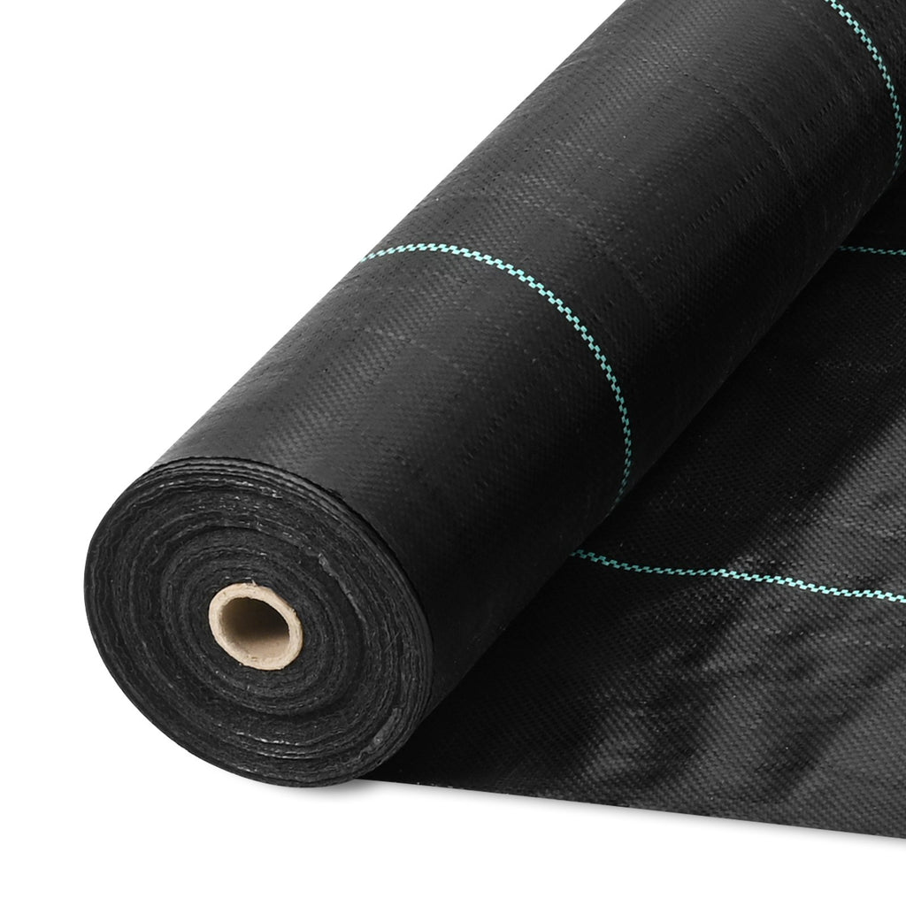VEVOR Weed Barrier Landscape Fabric, 3.28*164FT Heavy Duty Garden Weed Fabric, Woven PP Weed Control Fabric, Driveway Fabric, Geotextile Fabric for Landscaping, Ground Cover, Weed Blocker Weed Mat