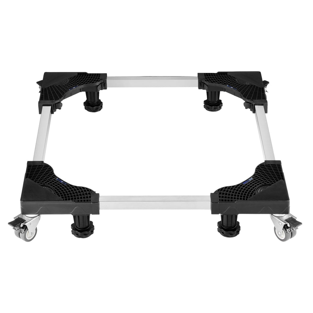 VEVOR Fridge Stand Mobile Base, 1100 lbs Load Capacity, Washing Machine Stand with 8 Locking Twin Wheels and 4 Brakes, 27.5 -35.4 Inches Adjustable Furniture Dolly for Washer, Refrigerator and Dryer