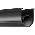 VEVOR Garage Door Seals Bottom Rubber, U Shape +O Ring Combination Garage Door Bottom Weather Seal, 20ft Weatherproofing Garage Door Seal, 5/16 inch T-ends and 3 3/4 inch Width, for Doors, Black