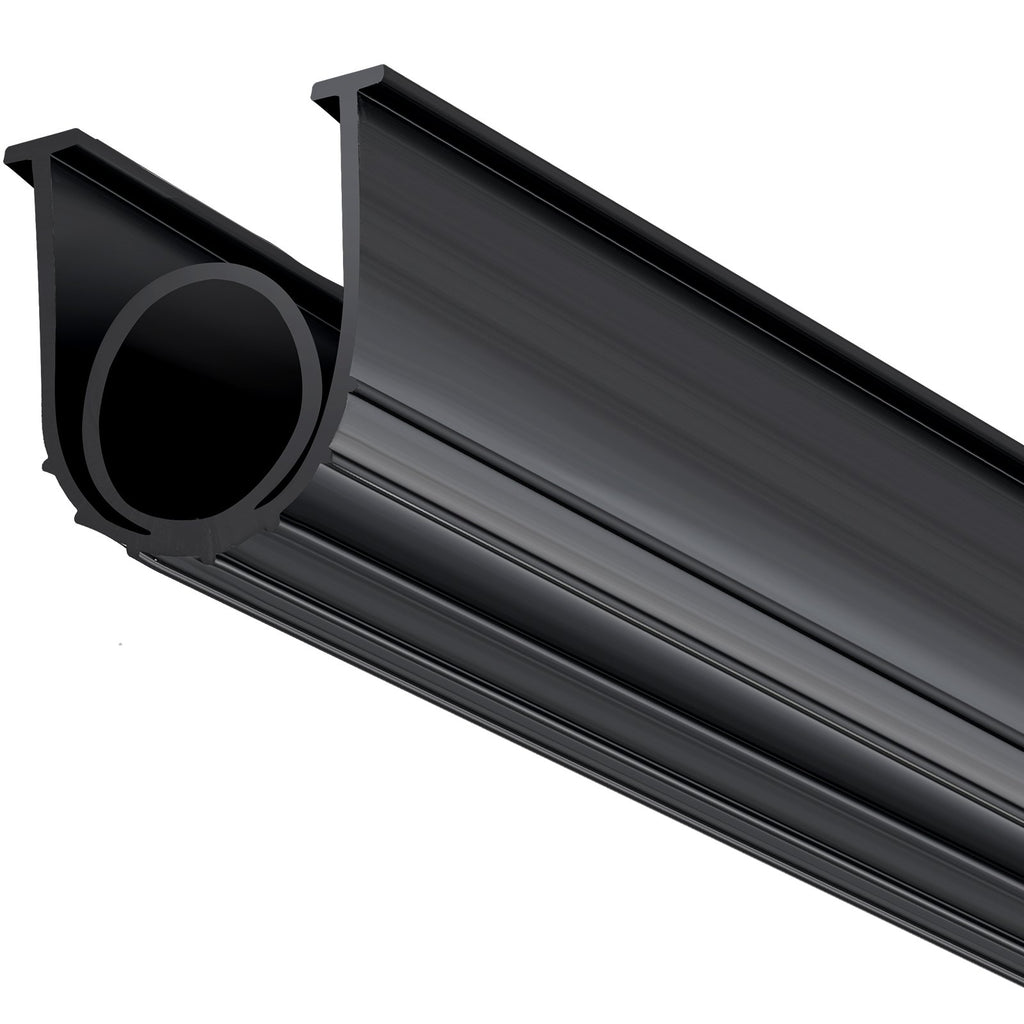 VEVOR Garage Door Seals Bottom Rubber, U Shape +O Ring Combination Garage Door Bottom Weather Seal, 20ft Weatherproofing Garage Door Seal, 5/16 inch T-ends and 3 3/4 inch Width, for Doors, Black