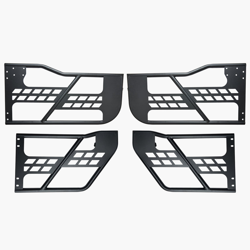 VEVOR Jeep Tube Doors, 4-Door, Hunting Style Jeep Tubular Door with Heavy-Duty Hinges & OE Latch, Jeep Doors with Rubber Pads & Toughened Steel Tube, Fit for 2007-2018 Jeep Wrangler JK