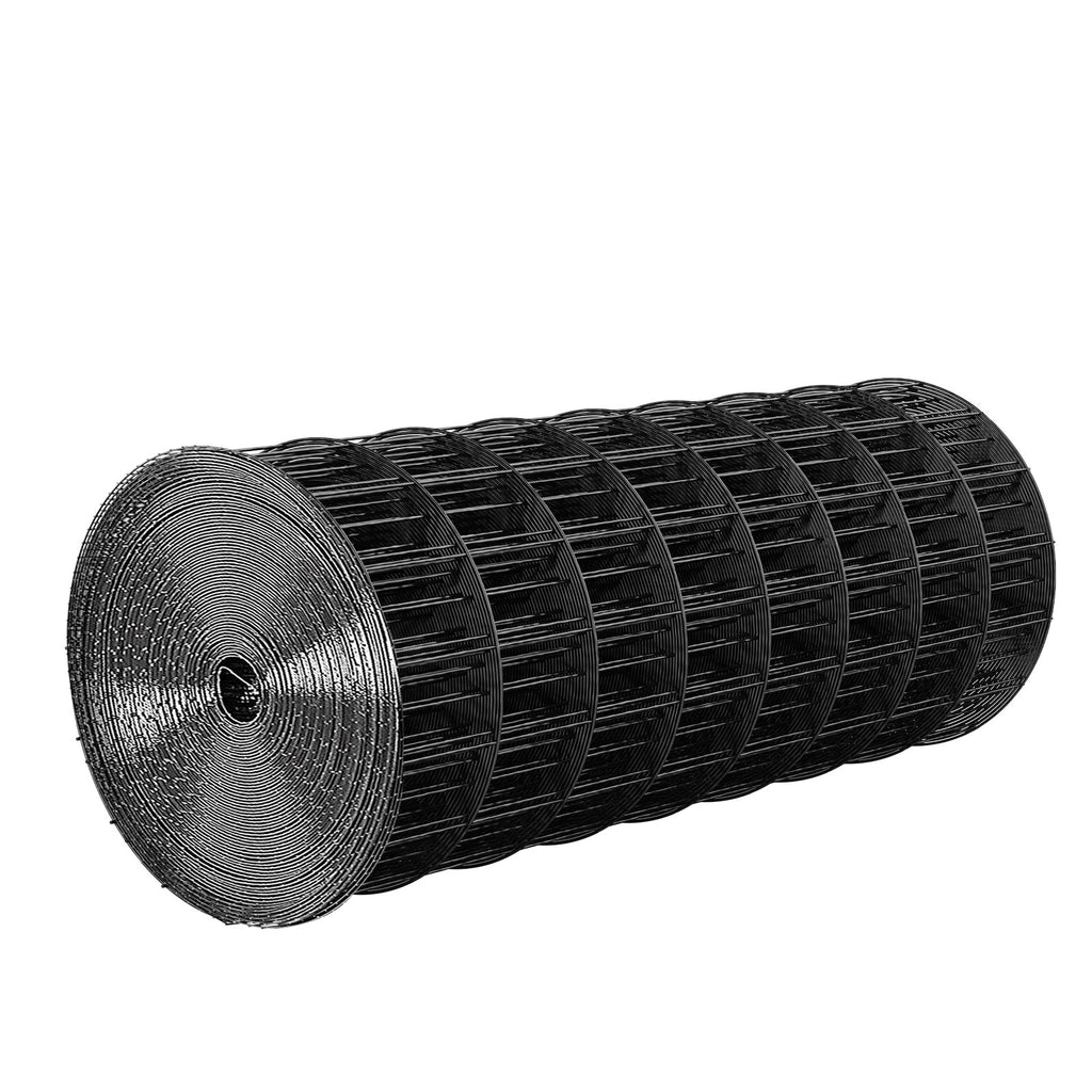 VEVOR Hardware Cloth 61cm x 7.62m, 2 x 3 in Mesh 16 Gauge Galvanized Wire Mesh Roll, Weather-Resistant Vinyl Coated Chicken Wire Fencing, Heavy Duty Welded Garden Plant Fencing for Rabbit Cage Snake