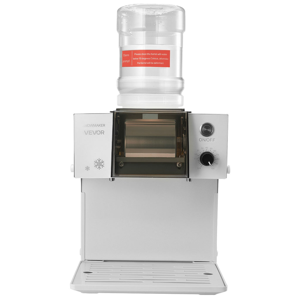 VEVOR Snowflake Ice Machine, 40KG/24H Snowflake Ice Maker, Ice-Shaver Machine with Stainless Steel Blade, Electric Snow Cone Maker with 1.8L Tank, 90S Fast Pre-Cooling, for Home & Small Gatherings