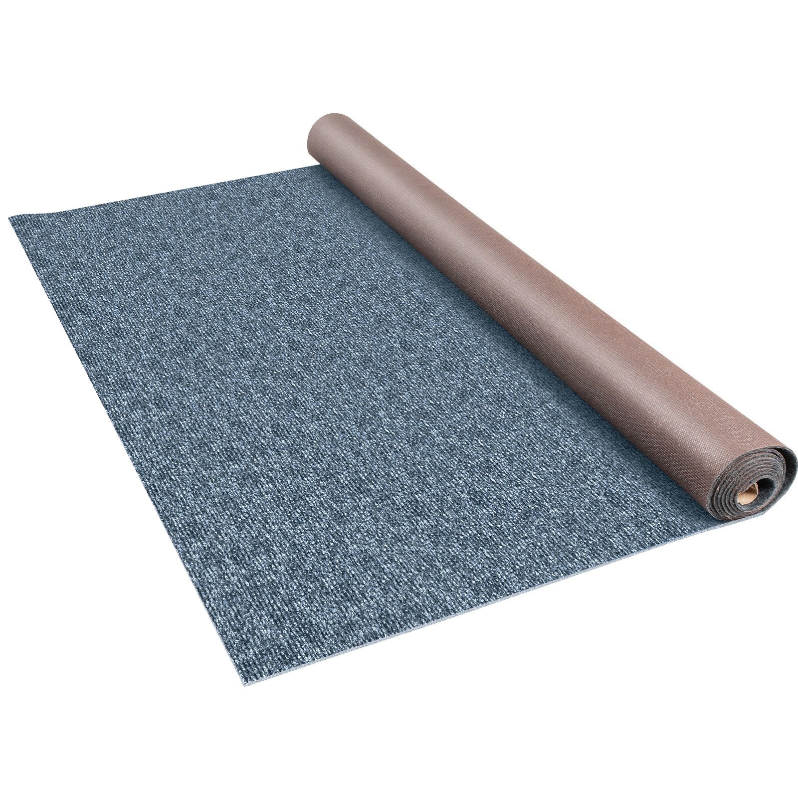 VEVOR Gray Marine Carpet 6 ft x 39.3 ft Marine Carpeting Marine Grade Carpet for Boats with Waterproof Back Outdoor Rug for Patio Porch Deck Garage Outdoor Area Rug Runner Anti-Slide Porch Rug,1.8x12m