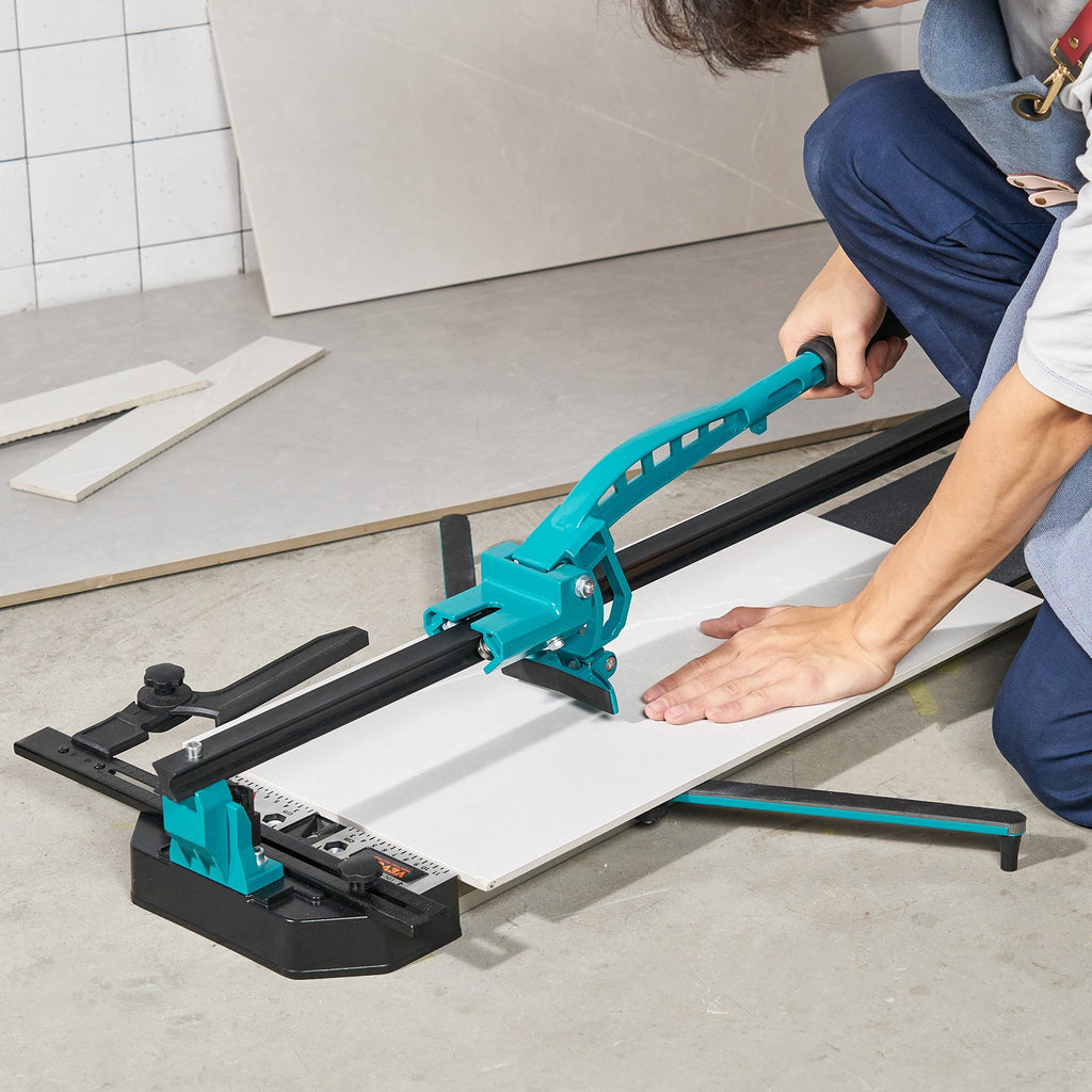 VEVOR Manual Tile Cutter, 1200mm, Porcelain Ceramic Tile Cutter with Tungsten Carbide Cutting Wheel, Infrared Positioning, Anti-Skid Feet, Durable Rails for professional installers or beginners