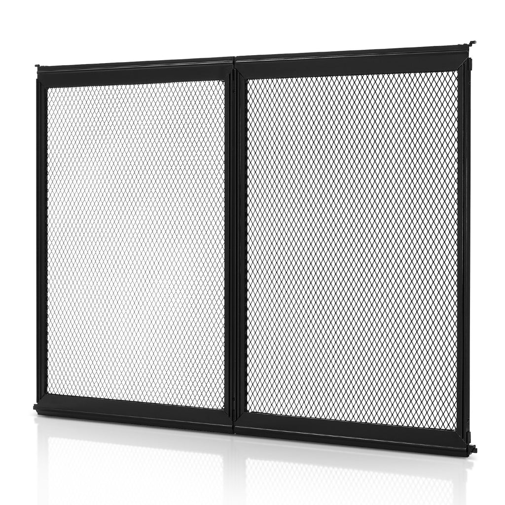 VEVOR RV Screen Door Protector, 673.1 x 508 mm Door Grille, Easy to Install and Disassemble, Reinforced Breathable Protective Mesh, Aluminum Alloy Camper RV Entry Protector for Pet Protection, Black