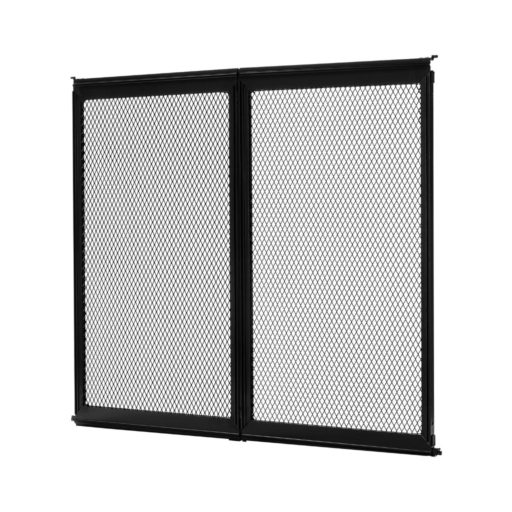 VEVOR RV Screen Door Protector, 571.5 x 508 mm Door Grille, Easy to Install and Disassemble, Reinforced Breathable Protective Mesh, Aluminum Alloy Camper RV Entry Protector for Pet Protection, Black